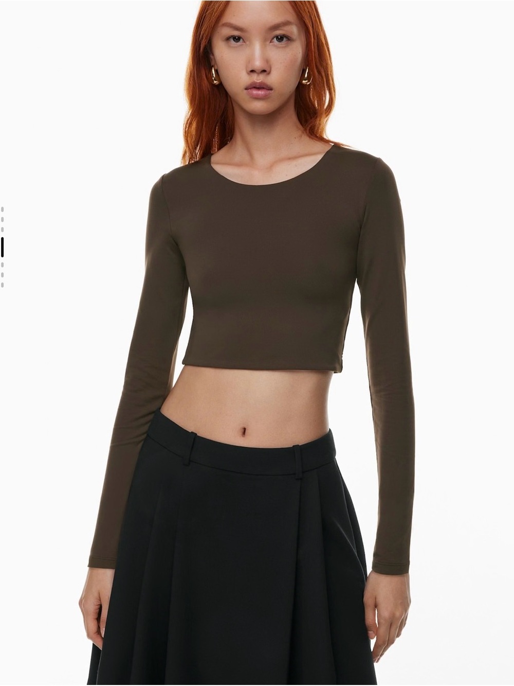 Aritzia Babaton Contour Cropped Long Sleeve